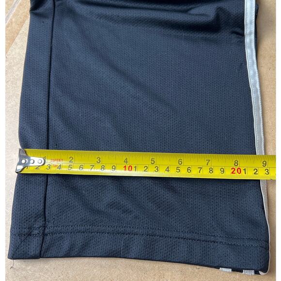 Adidas Black Track Sweatpants Wide Leg Bottoms Size XL Stripe - Picture 5 of 8